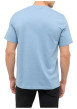 Thumbnail T-shirt en coton ciel pourvu d'une coupe droite et d'un col rond - Image 4
