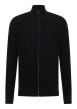 Thumbnail Gilet en coton noir pourvu d'une coupe droite et d'un col montant