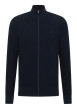 Thumbnail Gilet en coton marine à coupe droite pourvu d'un col montant