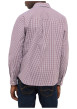 Thumbnail Chemise en coton bordeaux à coupe droite pourvue d'un col à revers - Image 4