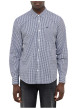 Thumbnail Chemise en coton marine à coupe droite pourvue d'un col à revers - Image 3