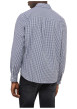 Thumbnail Chemise en coton marine à coupe droite pourvue d'un col à revers - Image 4