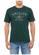 Thumbnail T-shirt en coton vert à coupe droite pourvu d'un col rond ras-du-cou - Image 3