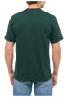 Thumbnail T-shirt en coton vert à coupe droite pourvu d'un col rond ras-du-cou - Image 4