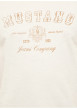 Thumbnail T-shirt en coton écru à coupe droite pourvu d'un col rond ras-du-cou - Image 2
