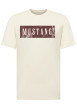 Thumbnail T-shirt en coton écru à coupe droite pourvu d'un col rond ras-du-cou