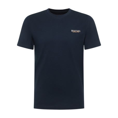 T-shirt en coton marine pourvu d'une coupe...