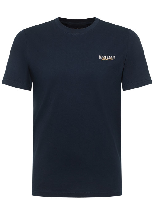 T-shirt en coton marine pourvu d'une coupe...