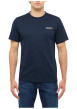 Thumbnail T-shirt en coton marine pourvu d'une coupe droite et d'un col rond - Image 3
