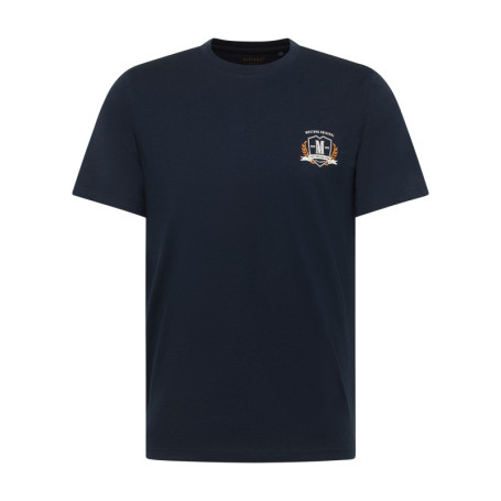T-shirt en coton marine pourvu d'une coupe...