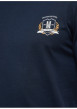 Thumbnail T-shirt en coton marine pourvu d'une coupe droite et d'un col rond - Image 2