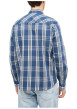 Thumbnail Chemise en coton marine à coupe droite pourvue d'un col à revers - Image 4
