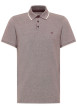 Thumbnail Polo en coton brun pourvu d'une coupe droite et d'un col à revers