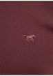 Thumbnail T-shirt en coton bordeaux à coupe droite pourvu d'un col rond - Image 2