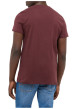 Thumbnail T-shirt en coton bordeaux à coupe droite pourvu d'un col rond - Image 4