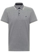 Thumbnail Polo en coton bleu pourvu d'une coupe droite et d'un col à revers