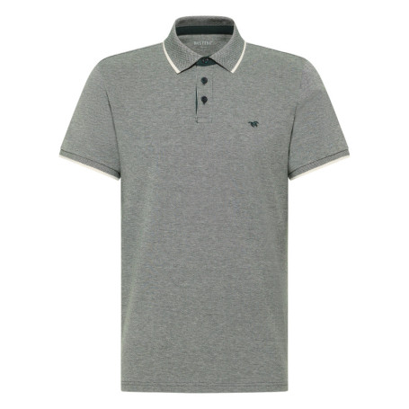 Polo en coton vert pourvu d'une coupe droite et...