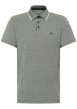 Thumbnail Polo en coton vert pourvu d'une coupe droite et d'un col à revers