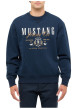 Thumbnail Sweat en coton marine pourvu d'une coupe droite et d'un col rond - Image 3