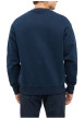 Thumbnail Sweat en coton marine pourvu d'une coupe droite et d'un col rond - Image 4