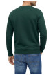 Thumbnail Sweat en coton mélangé vert à coupe droite pourvu d'un col rond - Image 3