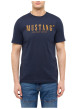 Thumbnail T-shirt en coton marine pourvu d'une coupe droite et d'un col rond - Image 3