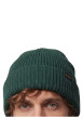 Thumbnail Bonnet vert en maille tricotée épaisse siglé du nom de la marque - Image 2