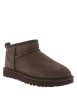 Thumbnail Boots M Classic Ultra Mini en cuir suédé chocolat à empiècement bi-matière - Image 2