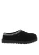 Thumbnail Mules M Tasman Ii en cuir suédé noires à talon plat et surpiqûres bicolores