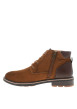Thumbnail Boots camel à talon décroché bas pourvues d'un zip et des lacets ronds - Image 3