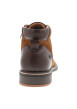 Thumbnail Boots camel à talon décroché bas pourvues d'un zip et des lacets ronds - Image 4