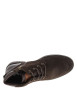 Thumbnail Boots en cuir nubuck marron à talon décroché bas et lacets ronds - Image 5