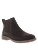 Thumbnail Boots en cuir marron à talon décroché bas pourvues d'un soufflets élastiqués - Image 2