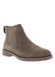 Thumbnail Boots taupe en cuir nubuck à talon décroché bas avec un soufflets élastiqués - Image 2