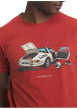 Thumbnail T-shirt en coton brique pourvu d'une coupe droite et d'un col rond - Image 3