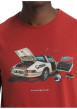 Thumbnail T-shirt en coton brique pourvu d'une coupe droite et d'un col rond - Image 4