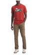 Thumbnail T-shirt en coton brique pourvu d'une coupe droite et d'un col rond - Image 5