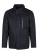 Thumbnail Blouson marine uni coupe droite à col montant et une taille ajustable