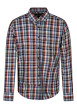 Thumbnail Chemise à carreaux en coton multicolore à coupe droite pourvue d'un col boutonné