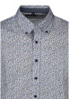 Thumbnail Chemise à motifs en coton multicolore à coupe droite pourvue d'un col boutonné - Image 3