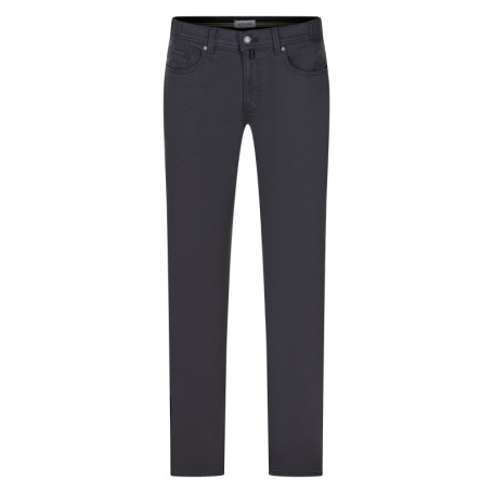 Pantalon anthracite en coton mélangé à coupe...