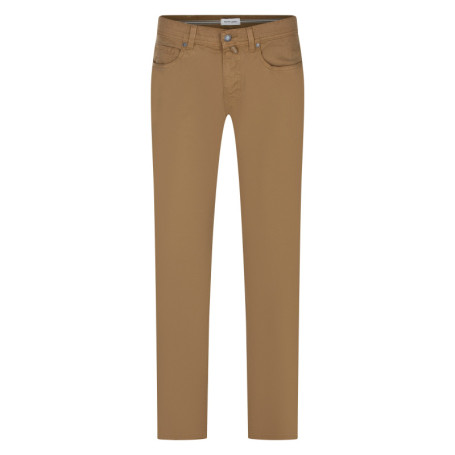 Pantalon en coton mélangé flanelle moutarde...