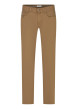 Thumbnail Pantalon en coton mélangé flanelle moutarde doté d'une coupe droite
