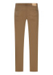 Thumbnail Pantalon en coton mélangé flanelle moutarde doté d'une coupe droite - Image 2