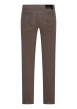 Thumbnail Pantalon 5 poches en velours de coton côtelé taupe avec une coupe droite - Image 2