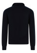 Thumbnail Pull en coton bleu marine avec une coupe droite pourvu d'un col camionneur - Image 2