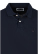 Thumbnail Polo en coton bleu et gris avec un col à revers boutonné et des manches courtes - Image 3