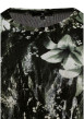 Thumbnail Top noir et vert à coupe ajustée pourvu d'un col rond et de manches longues - Image 3