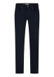 Thumbnail Pantalon en coton mélangé flanelle bleu marine doté d'une coupe droite