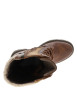 Thumbnail Bottes taupe à talon décroché moyen pourvues de lacets et d'un zip latéral - Image 5